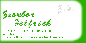 zsombor helfrich business card